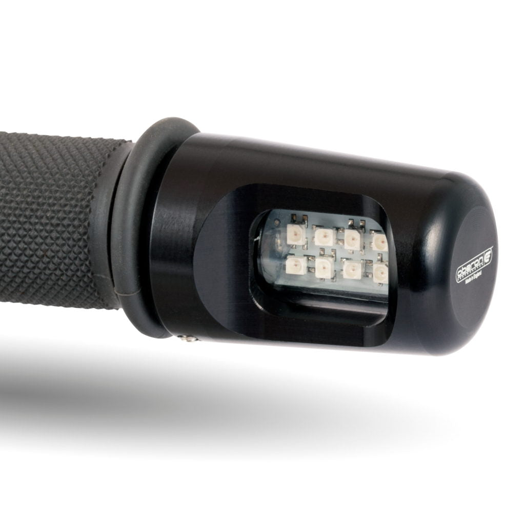 Bar End Motorcycle LED Indicators - DOUBLE SIDED by Oberon Performance