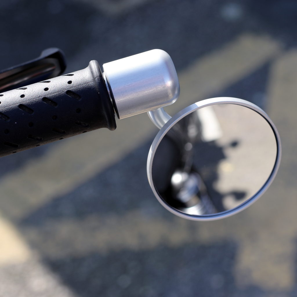 60mm Streetfighter Bar End Mirror for BMW R Nine T and S1000R by Oberon Performance