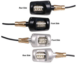 Bar End Motorcycle LED Indicators - DOUBLE SIDED